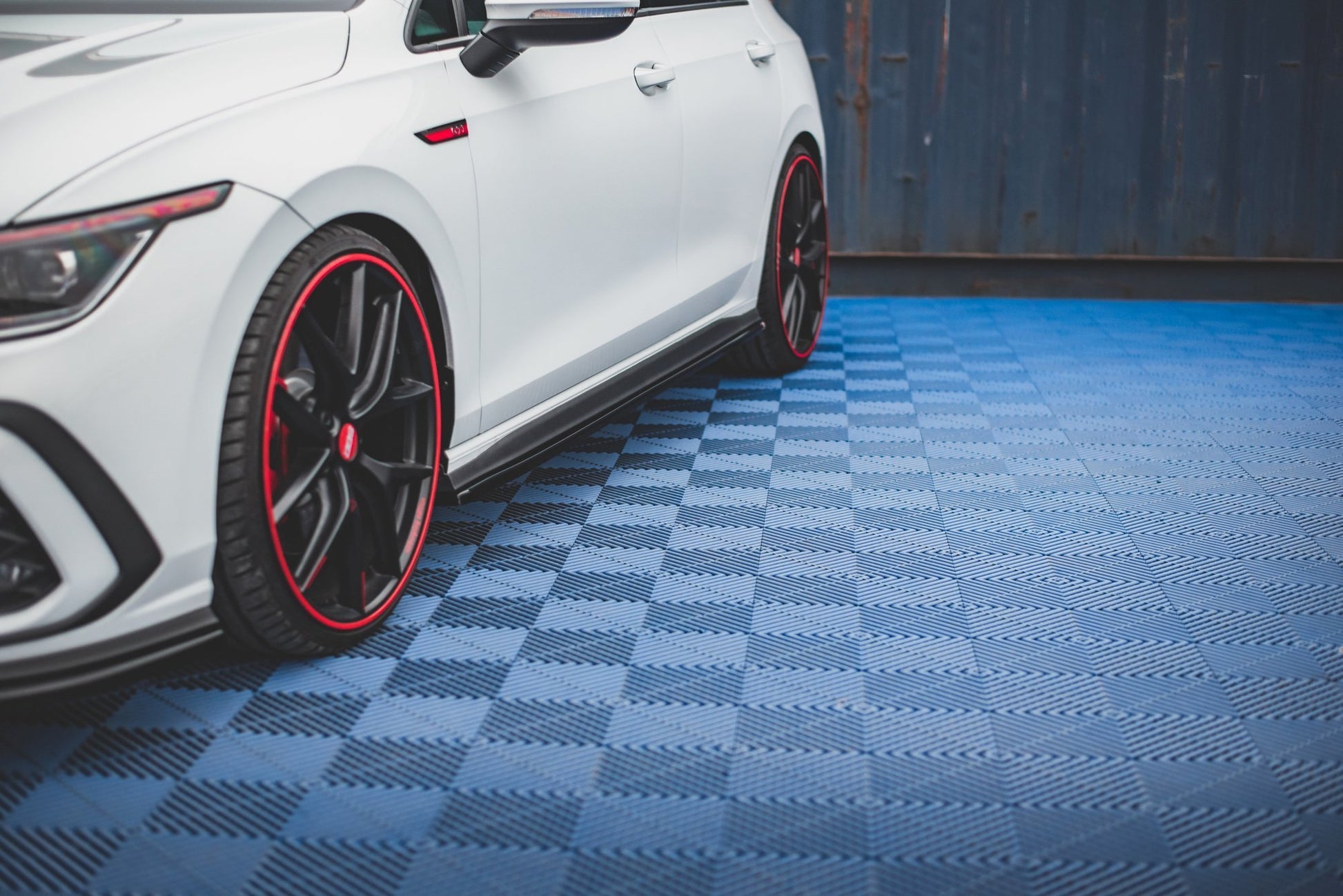 Seitenschweller Ansatz für Volkswagen Golf 8 GTI Carbon Look