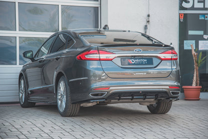 Spoiler CAP für Ford Mondeo Liftback Mk5 Facelift schwarz matt