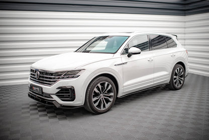 Seitenschweller Ansatz für Volkswagen Touareg R-line Mk3 schwarz matt