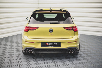 Mittlerer Diffusor Heck Ansatz für Volkswagen Golf 8 GTI Clubsport schwarz Hochglanz
