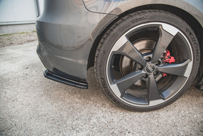 Heck Ansatz Flaps Diffusor V.1 für Audi RS3 8V Sportback schwarz matt