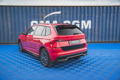 Spoiler CAP für Skoda Kamiq schwarz Hochglanz