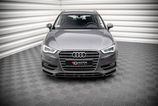 Front Ansatz für Audi A3 Sportback 8V schwarz matt