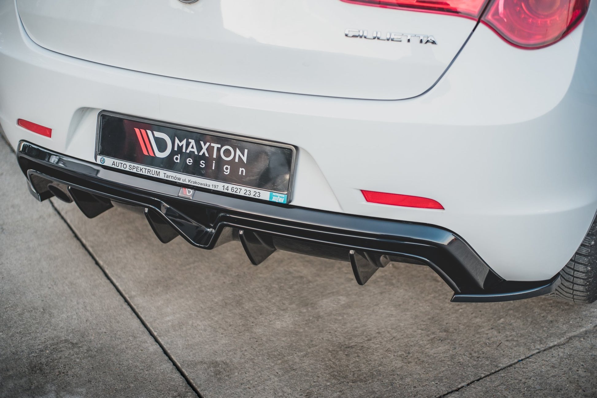 Diffusor Heck Ansatz für Alfa Romeo Giulietta Facelift (Einzelauspuffversion)
