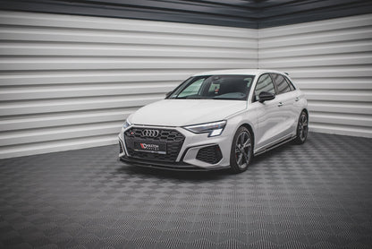 Front Ansatz V.1 für Audi S3 / A3 S-Line 8Y schwarz matt
