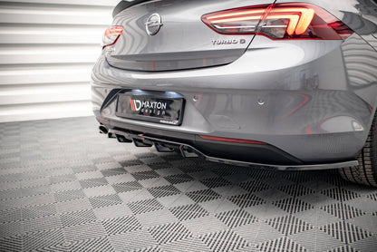 Mittlerer Diffusor Heck Ansatz DTM Look für Opel Insignia Mk2 Carbon Look