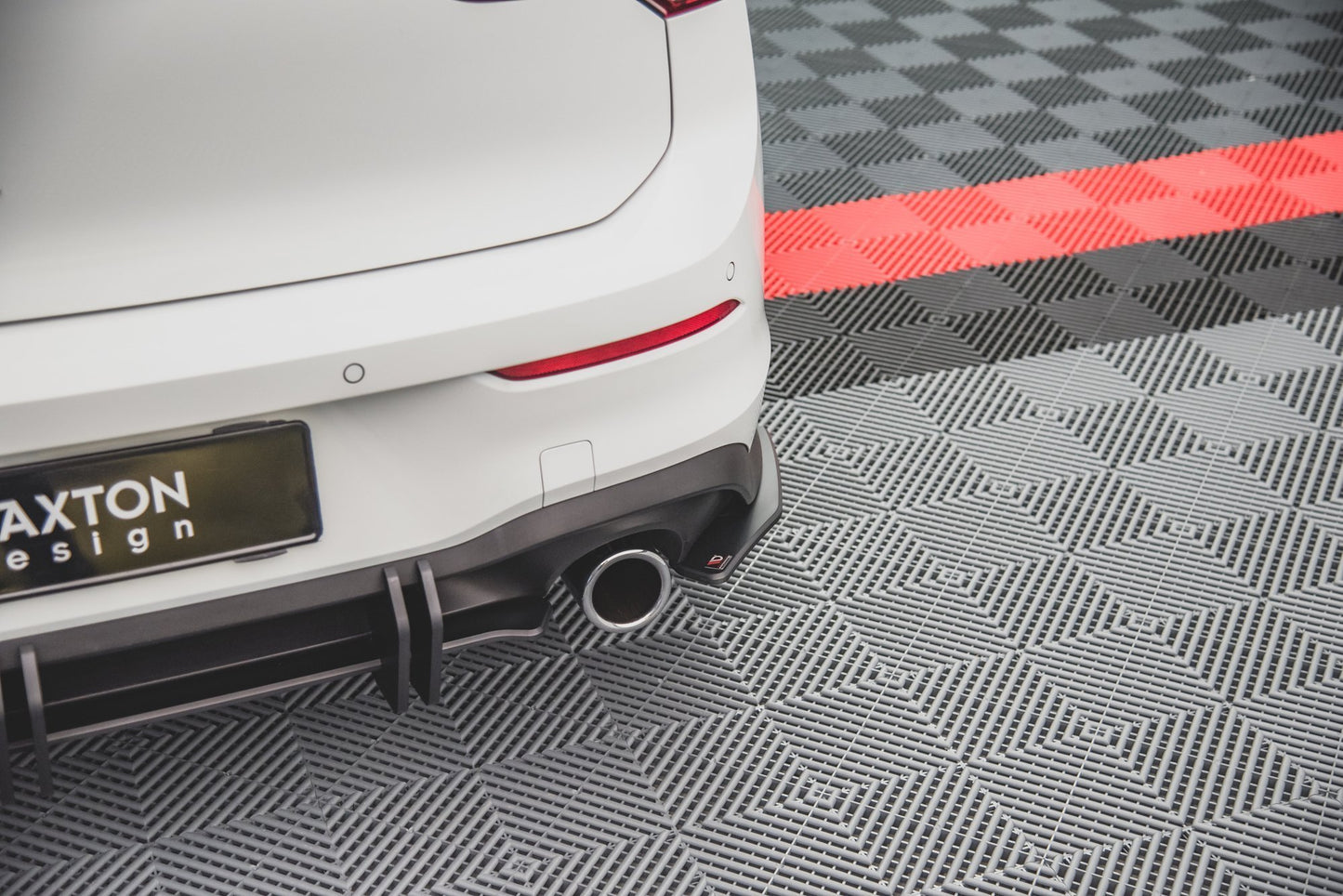 Robuste Racing Heck Ansatz Flaps Diffusor für Volkswagen Golf 8 GTI