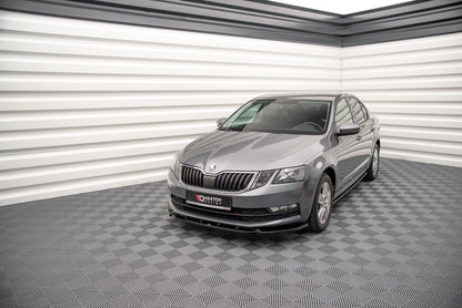 Front Ansatz V.1 für Skoda Octavia Mk3 Facelift Carbon Look