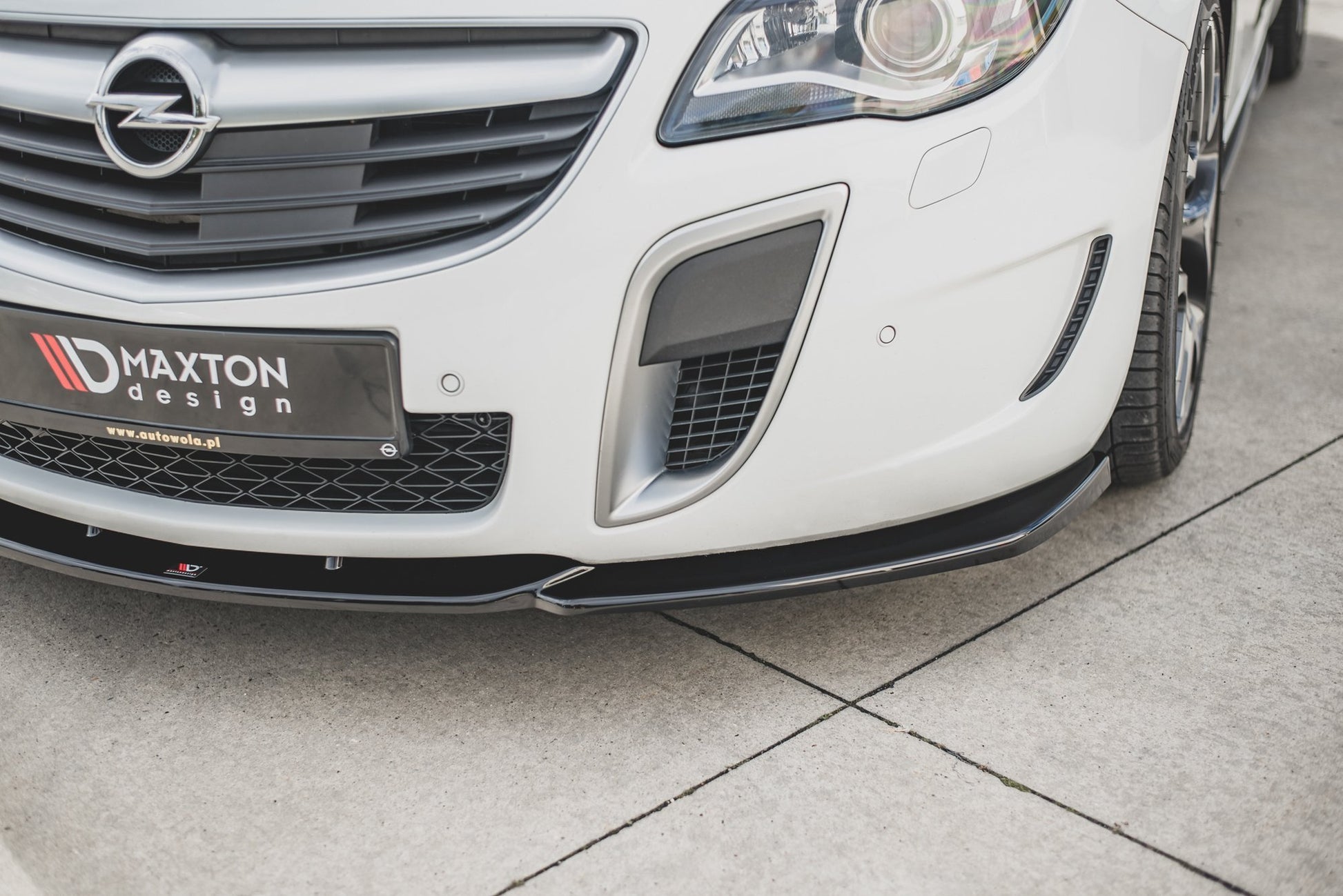 Front Ansatz V.2 für Opel Insignia Mk. 1 OPC Facelift schwarz matt