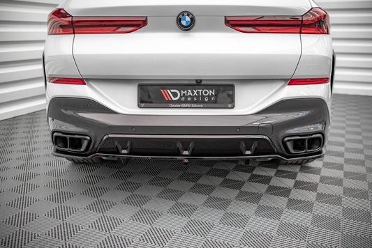 Mittlerer Diffusor Heck Ansatz DTM Look für V.1 BMW X6 M-Paket G06 Carbon Look