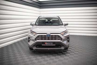 Front Ansatz für Toyota RAV4 Mk5 schwarz Hochglanz