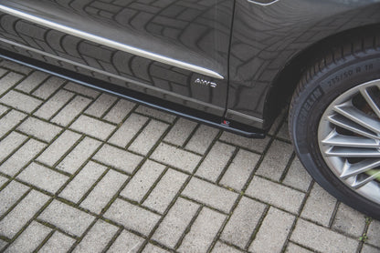 Seitenschweller Ansatz für Ford S-Max Mk2 Facelift schwarz matt