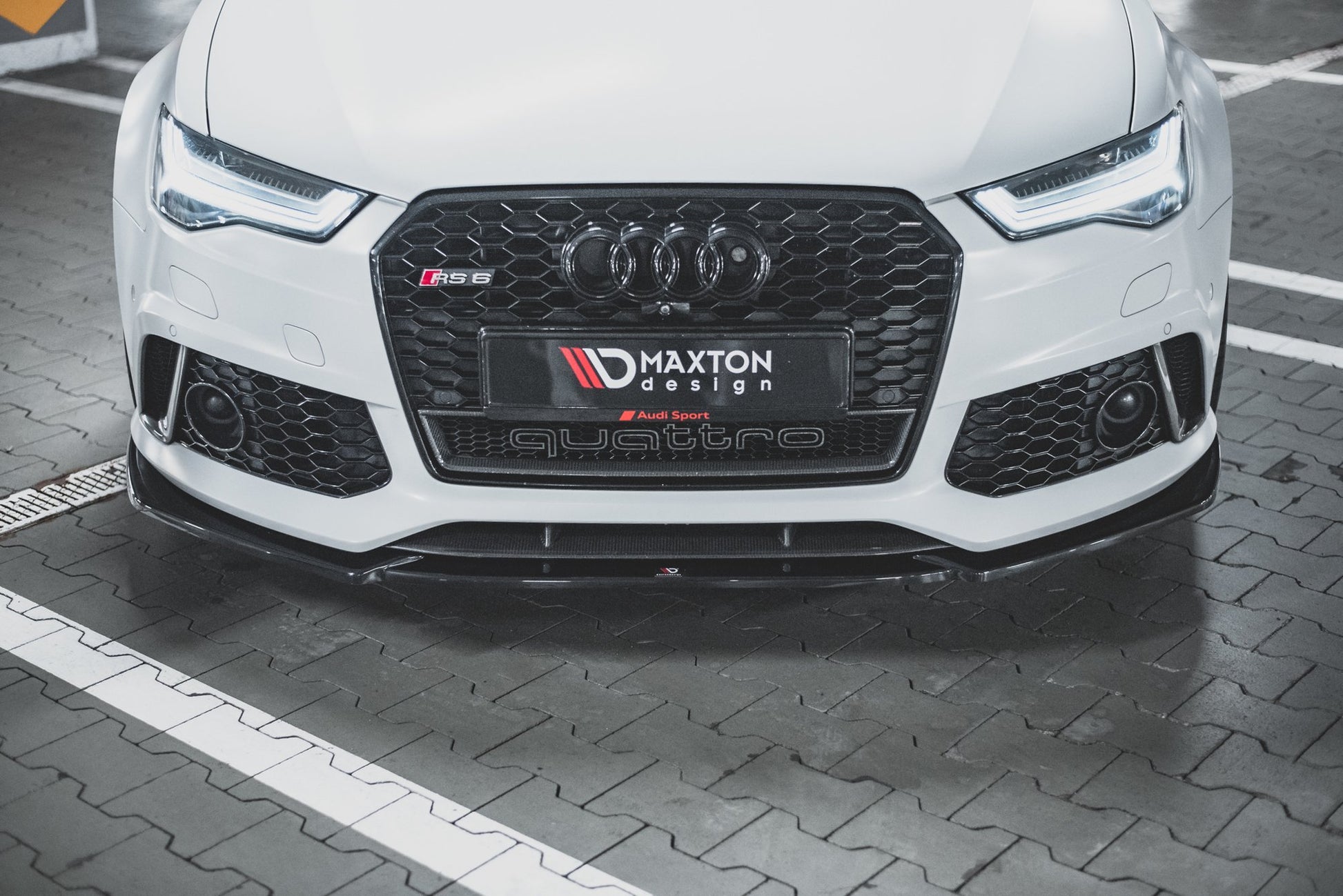 Front Ansatz V.4 für Audi RS6 C7 schwarz matt
