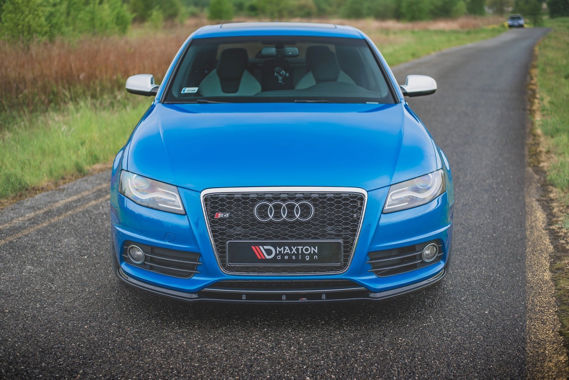 Front Ansatz für Audi S4 / A4 S-Line B8  schwarz matt