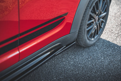 Seitenschweller Ansatz für Mini Countryman Mk2 F60 JCW Carbon Look