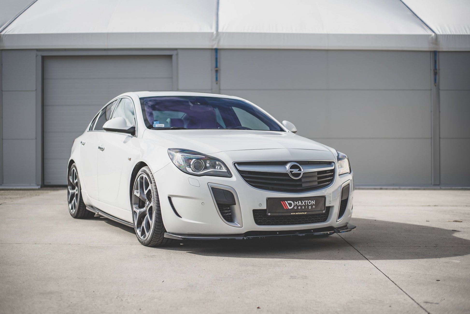 Front Ansatz V.1 für Opel Insignia Mk. 1 OPC Facelift schwarz matt