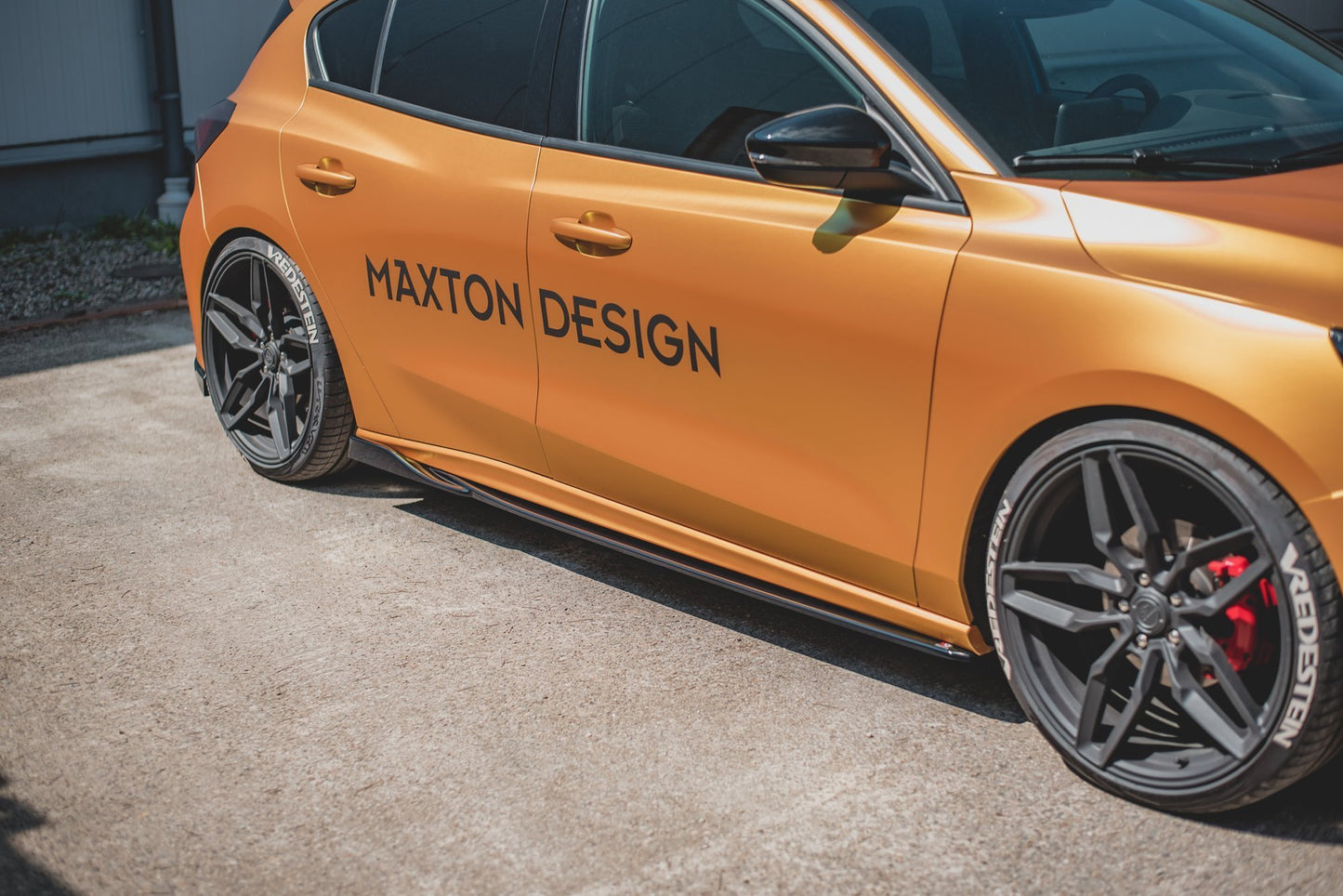 Seitenschweller Ansatz für V.4 Ford Focus ST / ST-Line Mk4 Carbon Look