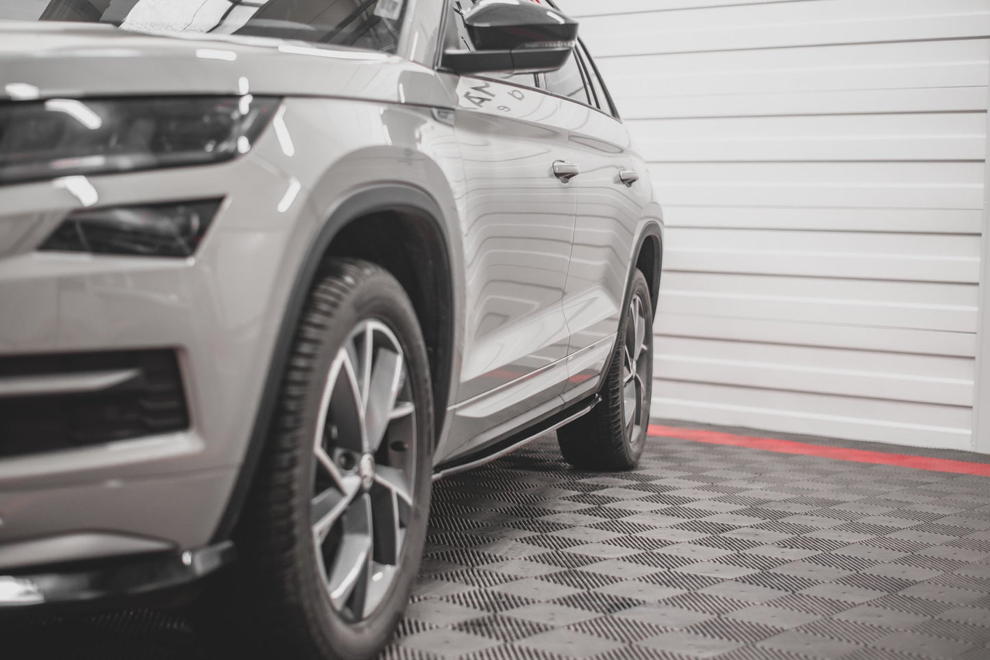 Seitenschweller Ansatz für Skoda Kodiaq Mk1 Sportline/RS Carbon Look
