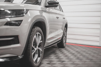 Seitenschweller Ansatz für Skoda Kodiaq Mk1 Sportline/RS Carbon Look