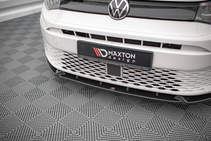 Front Ansatz V.2 für Volkswagen Caddy Mk5 schwarz Hochglanz