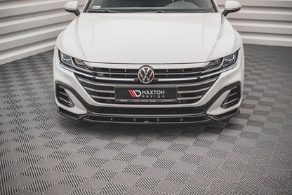 Front Ansatz V.1 für Volkswagen Arteon R-Line Facelift schwarz matt