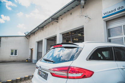 Spoiler CAP für Ford Mondeo Kombi Mk5 Facelift Carbon Look