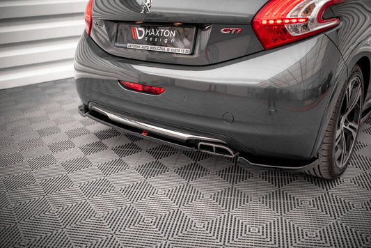 Heck Ansatz Flaps Diffusor für Peugeot 208 GTi Mk1 schwarz matt