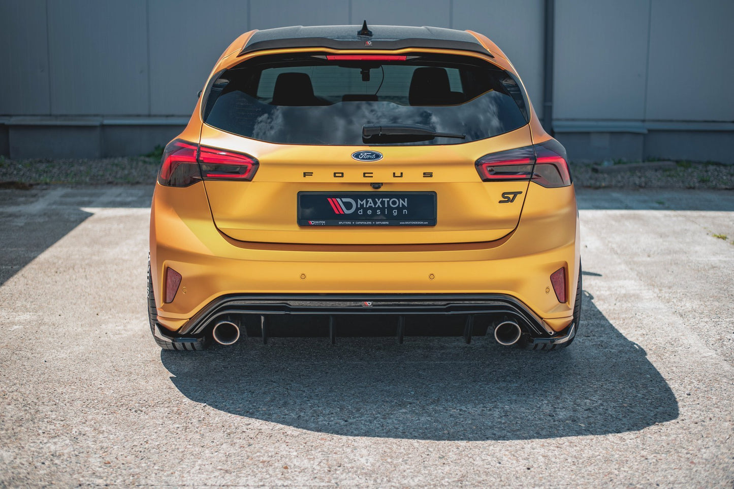 Heck Ansatz Flaps Diffusor V.3 für Ford Focus ST Mk4  schwarz matt