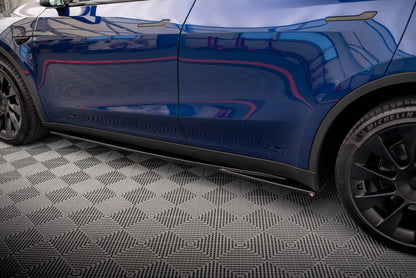 Seitenschweller Ansatz für V.1 für Tesla Model Y schwarz matt
