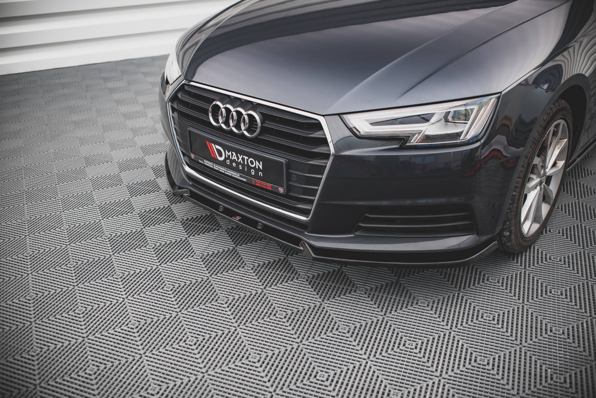 Front Ansatz V.1 für Audi A4 B9 Carbon Look – Tuning King