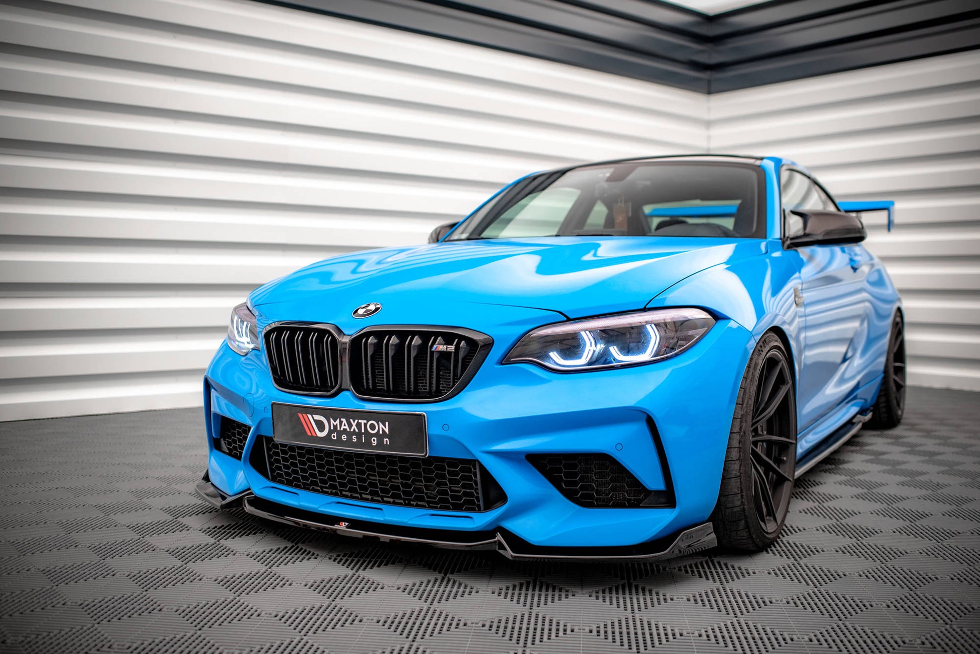 Front Ansatz V.2 für BMW M2 Competition F87 schwarz Hochglanz