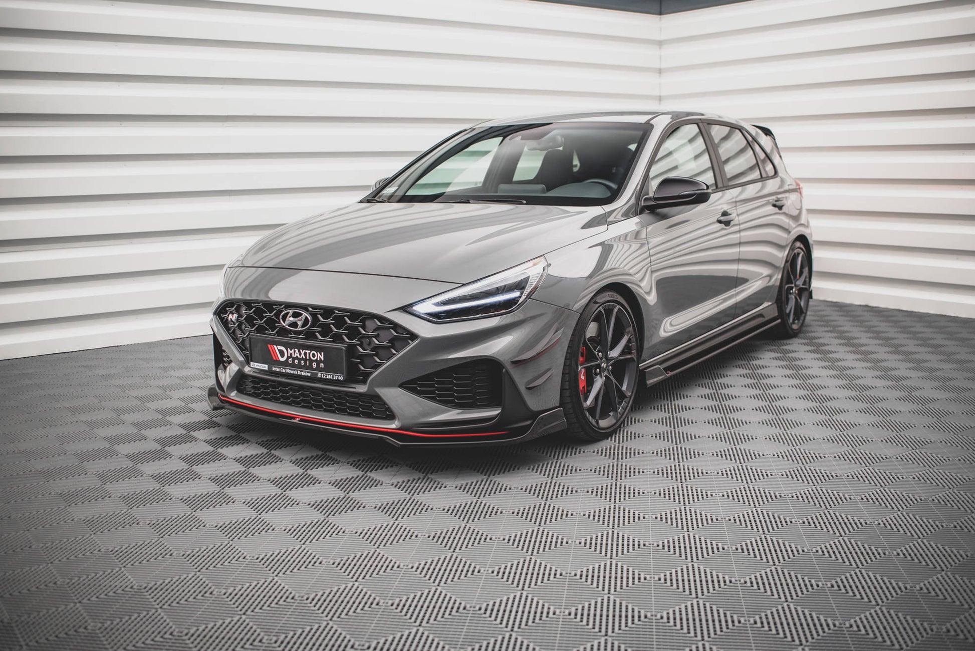 Front Ansatz V.3 für Hyundai I30 N Hatchback/Fastback Mk3 Facelift Carbon Look