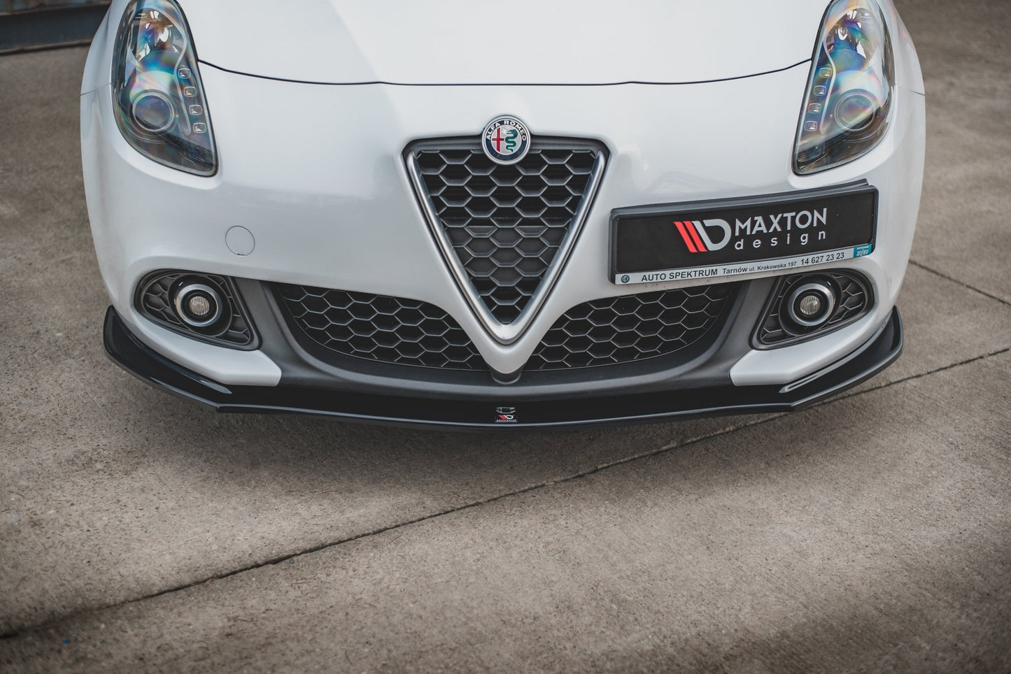 Front Ansatz V.2 für Alfa Romeo Giulietta  schwarz Hochglanz