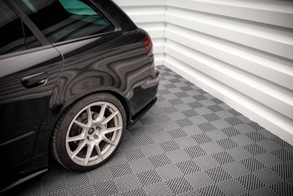 Heck Ansatz Flaps Diffusor für Seat Exeo schwarz Hochglanz