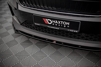 Front Ansatz V.3 für Skoda Enyaq iV schwarz matt
