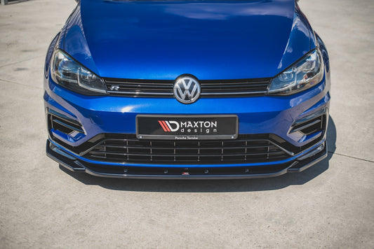 Front Ansatz für V.9 VW Golf 7 R / R-Line Facelift schwarz matt