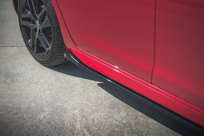 Seitenschweller Ansatz für Peugeot 308 GT Mk2 Facelift Carbon Look