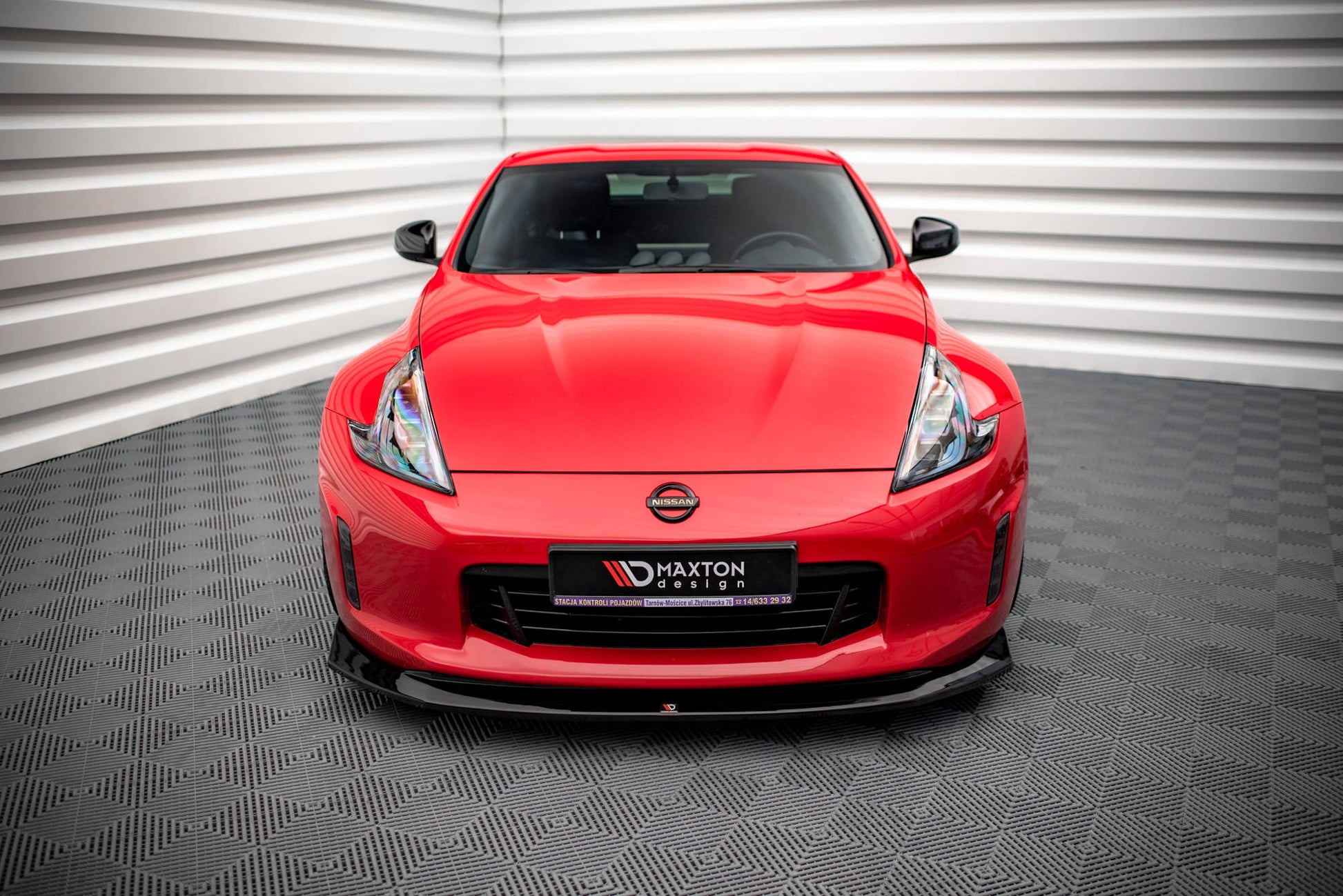 Front Ansatz V.1 für Nissan 370Z Facelift schwarz matt