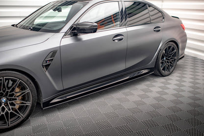 Seitenschweller Ansatz für V.1 für BMW M3 G80 Carbon Look