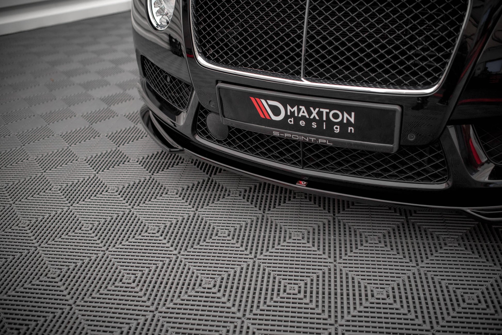 Front Ansatz V.2 für Bentley Continental GT V8 S Mk2 schwarz Hochglanz