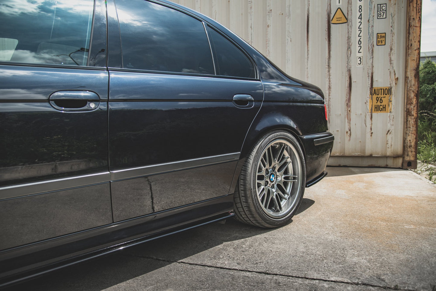 Seitenschweller Ansatz für BMW M5 E39 schwarz matt