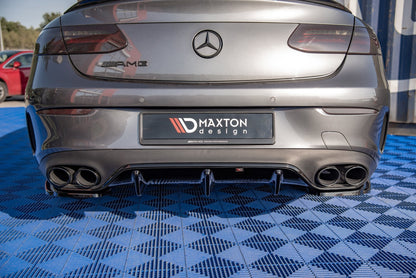 Diffusor Heck Ansatz für Mercedes-AMG E53 Coupe C238 schwarz Hochglanz