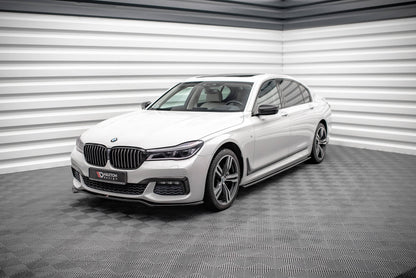 Seitenschweller Ansatz für BMW 7 Lang M-Paket G12 Carbon Look