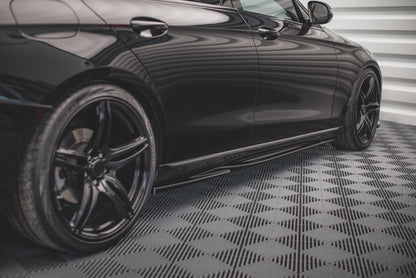 Seitenschweller Ansatz für Mercedes-Benz E W213 Carbon Look