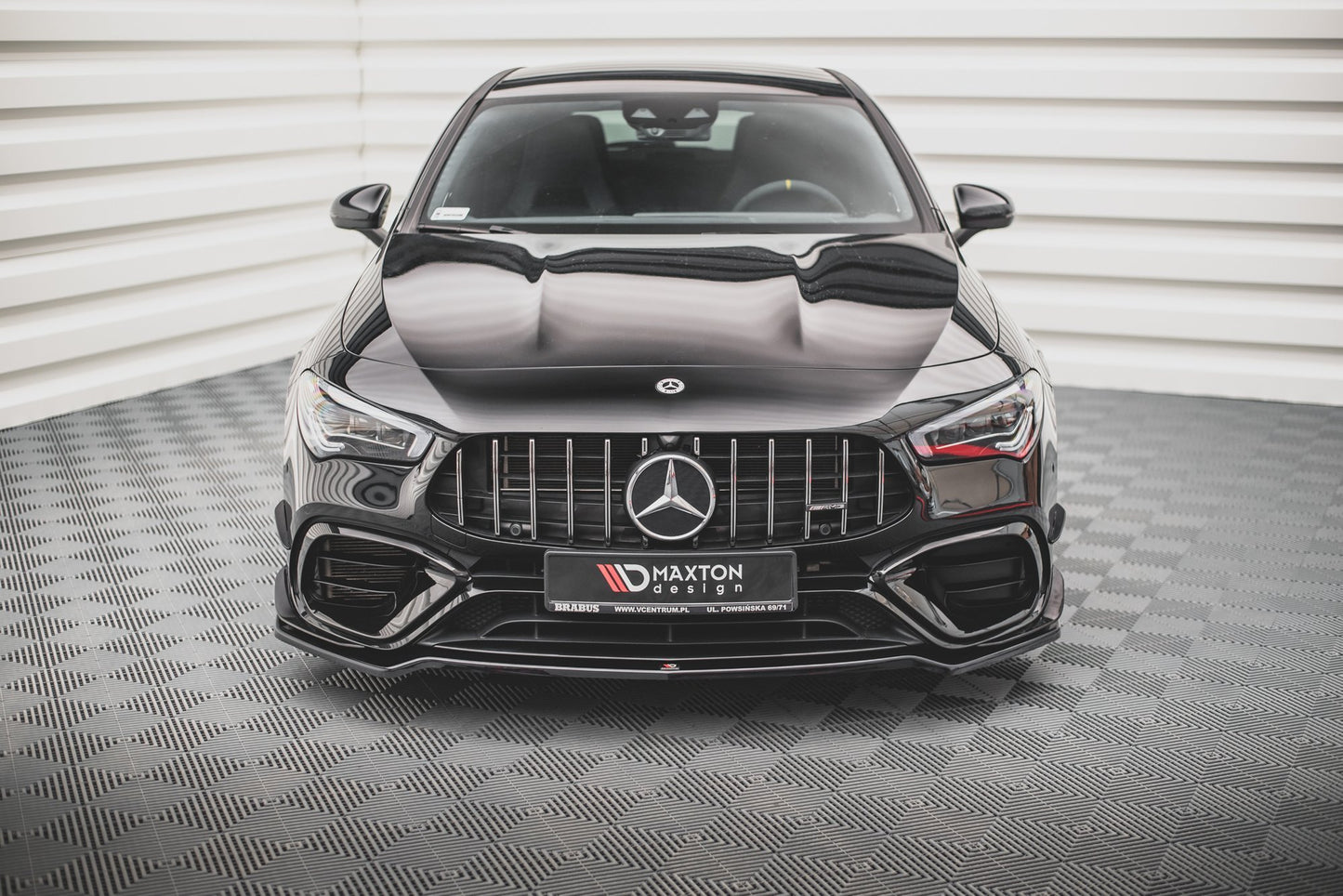 Front Ansatz V.3 für Mercedes-AMG CLA 45 Aero C118 schwarz matt