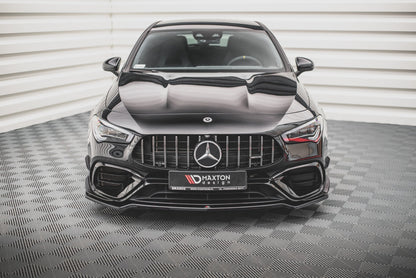 Front Ansatz V.3 für Mercedes-AMG CLA 45 Aero C118 schwarz Hochglanz