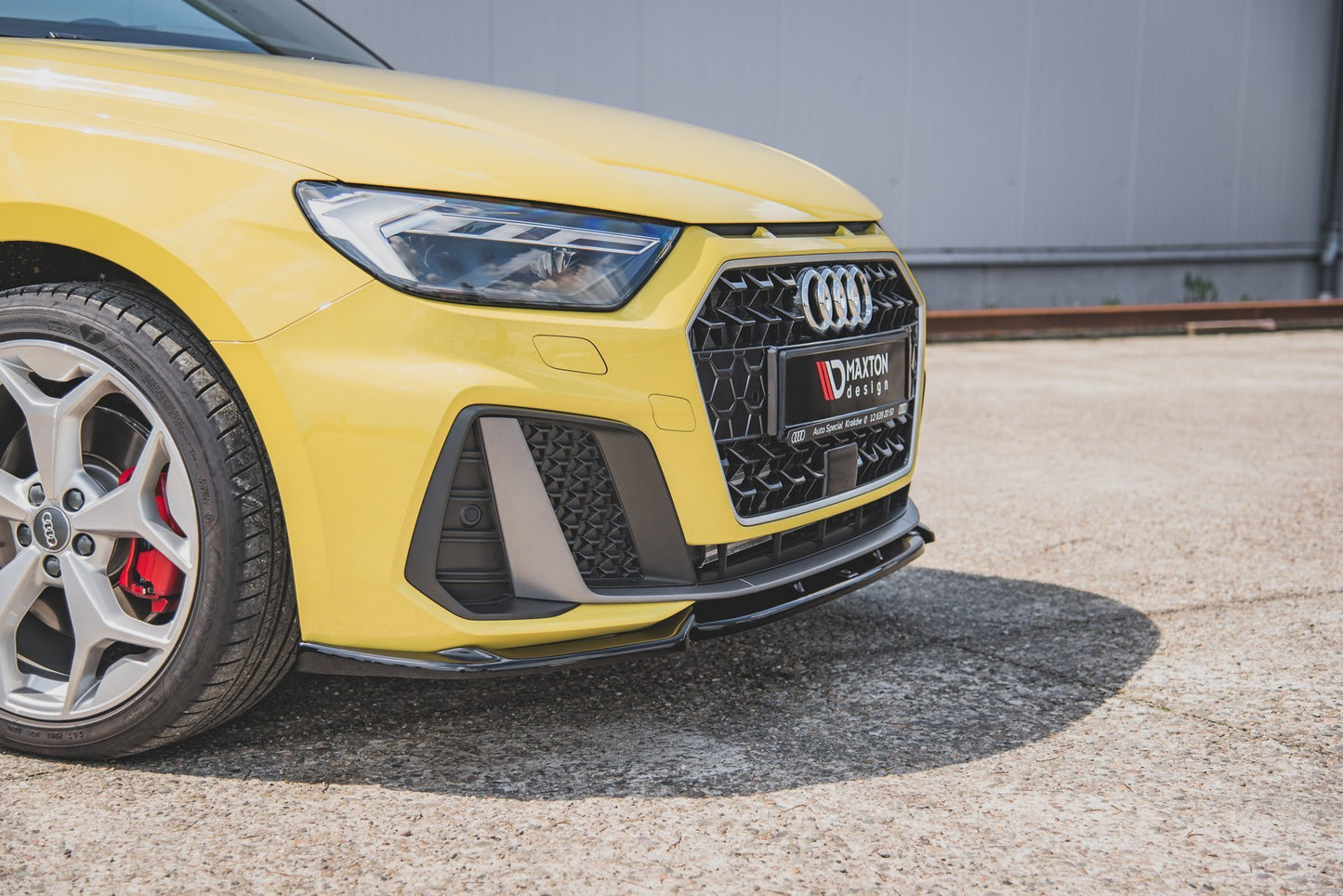 Front Ansatz V.3 für Audi A1 S-Line GB schwarz matt