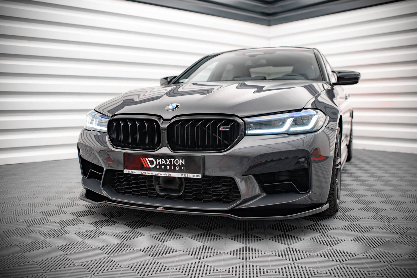 Front Ansatz V.2 für BMW M5 F90 Facelift schwarz matt