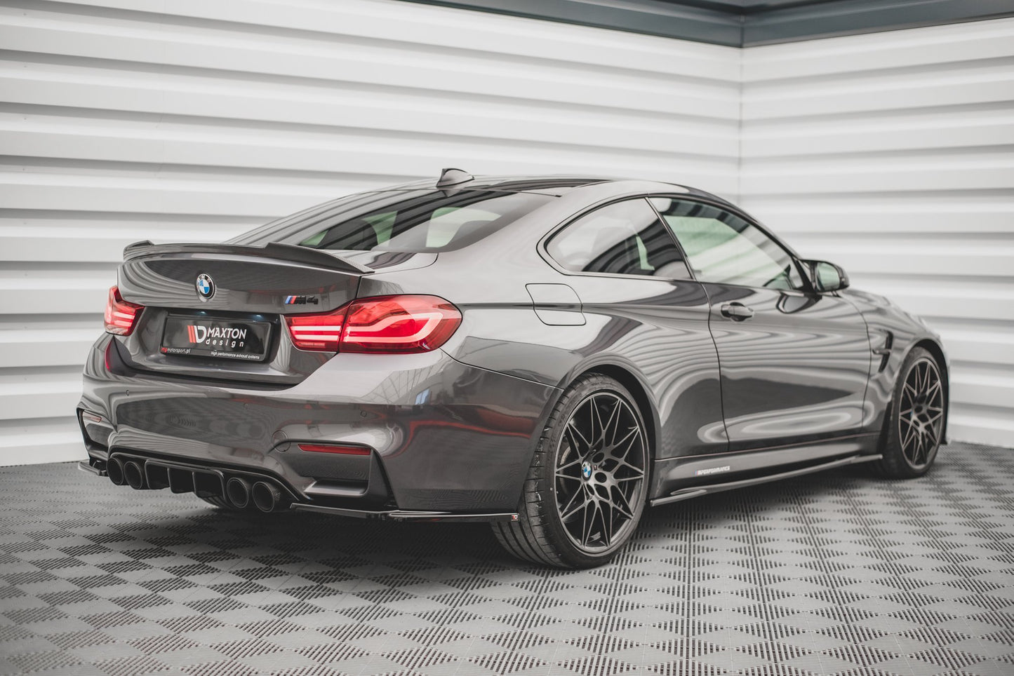 Seitenschweller Ansatz für BMW M4 F82 schwarz Hochglanz