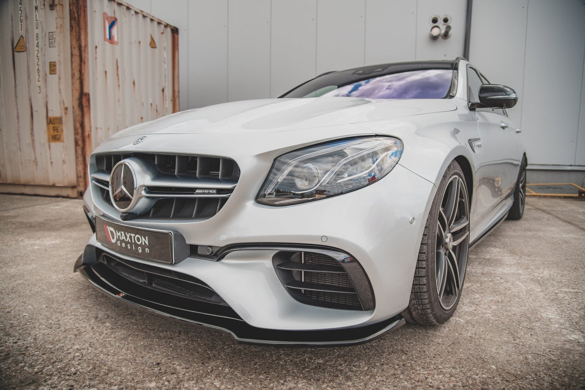Front Ansatz V.1 für Mercedes-Benz E63 AMG Kombi/Limousine S213/W213 Carbon Look
